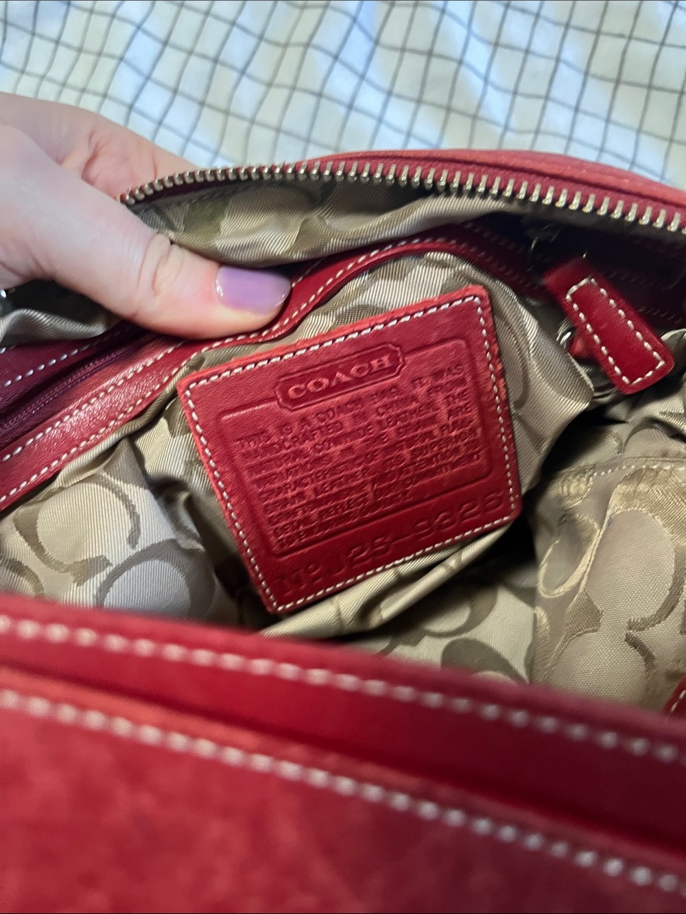 Vintage Red Coach Shoulder Bag - Picture 6 of 6
